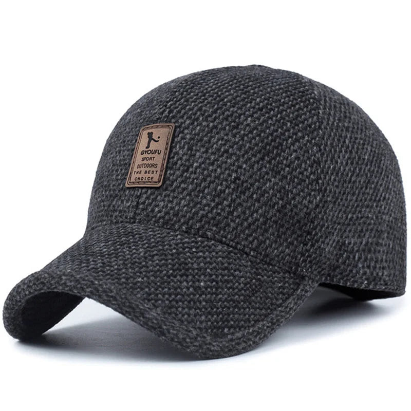 Autumn Winter Men Baseball Cap Winter Warm Hat