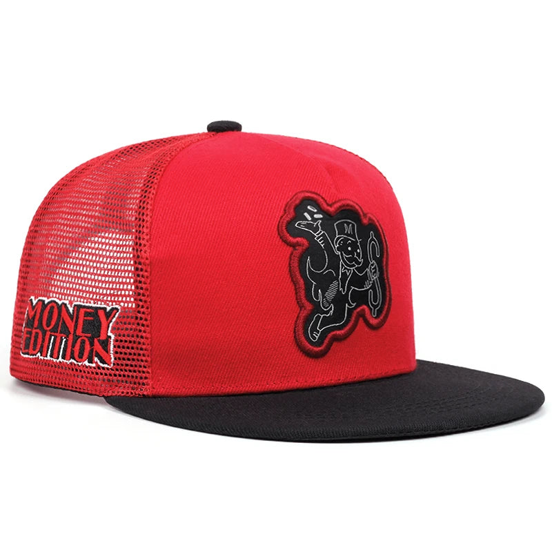 New Snapback Hip Hop Hats Fashion Characte Embroidered Baseball Cap Men Women