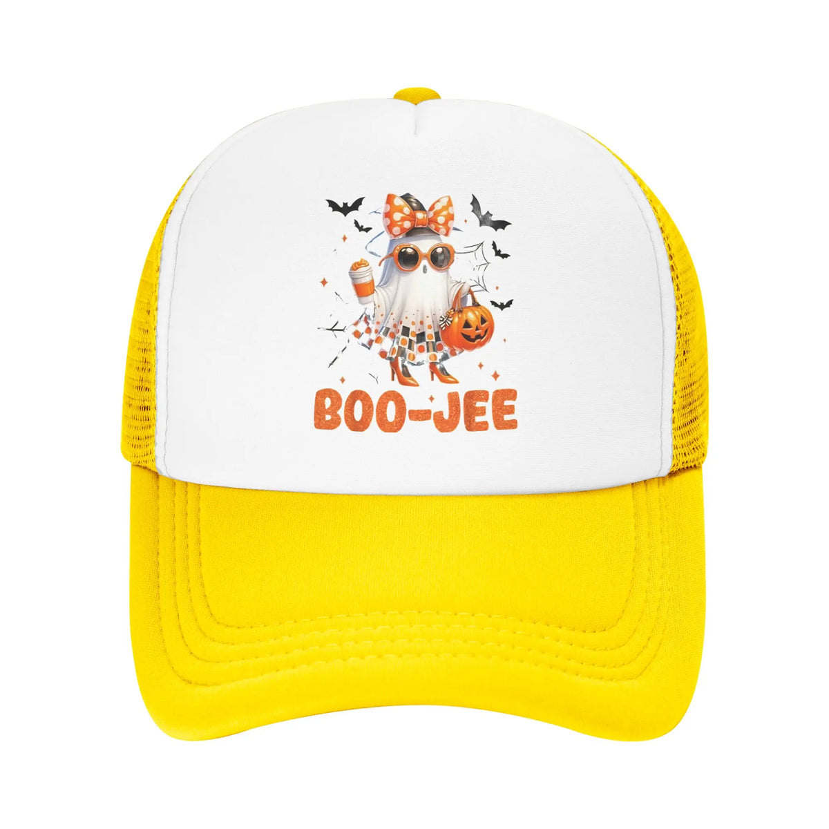Halloween Boo Cute Ghost Mesh Baseball Caps