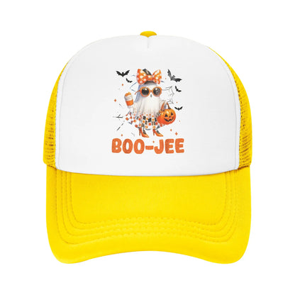 Halloween Boo Cute Ghost Mesh Baseball Caps