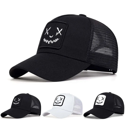 Unisex Ghost Face Embroidery Baseball Caps