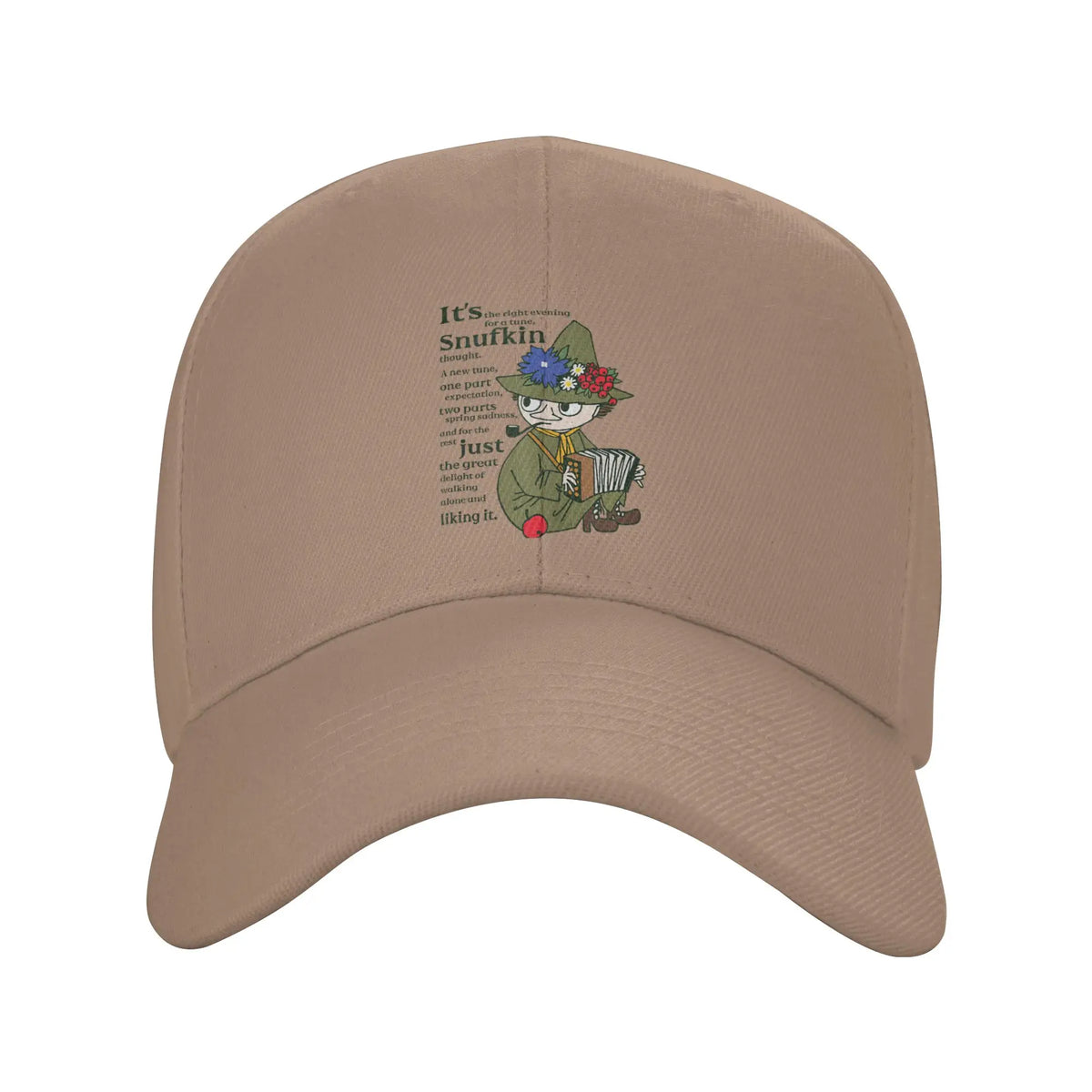 Moominvalley Snufkin Quote Baseball Cap