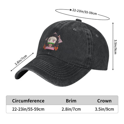 Chibi Kamado Nezuko Demon Slayer Unisex Baseball Caps