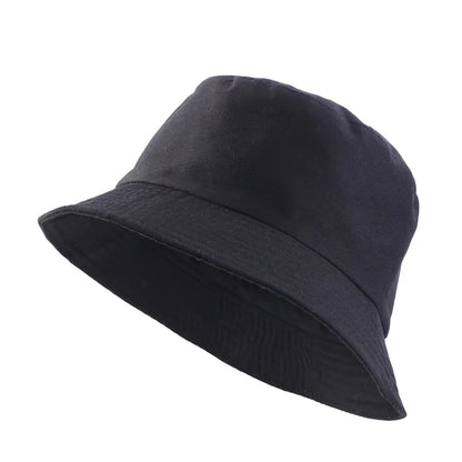 New Unisex Solid Foldable Bucket Hat Outdoor Sunscreen Hat Panama Bob Hip Hop Caps