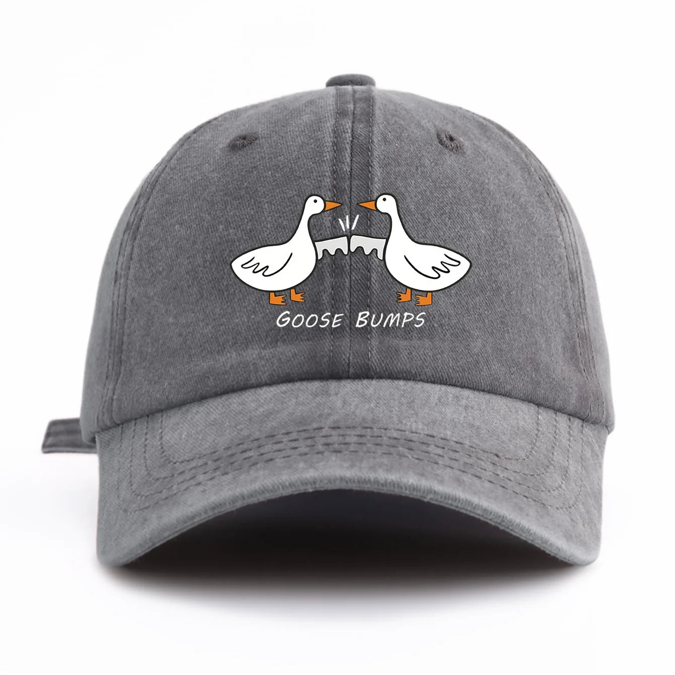GOOSE BUMP Print Washed Baseball Cap For Adults
