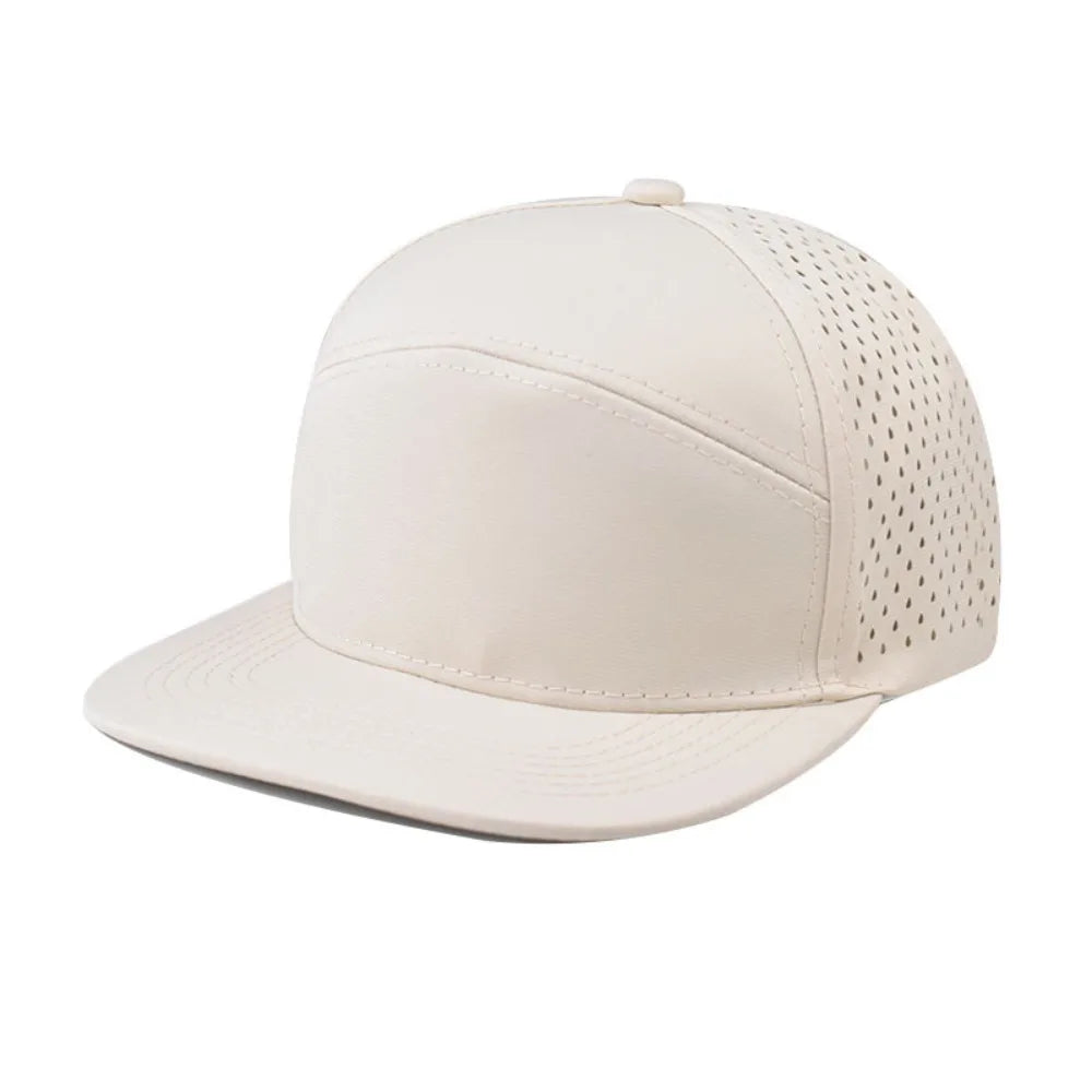 High Quality Solid Color Snapback Cap Adjustable Breathable Hip-Hop Hat Visor Hat Unisex