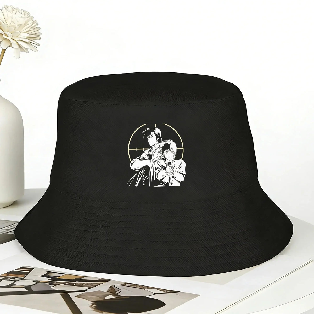 New Nicky Larson Ryo Saeba Bucket Hat