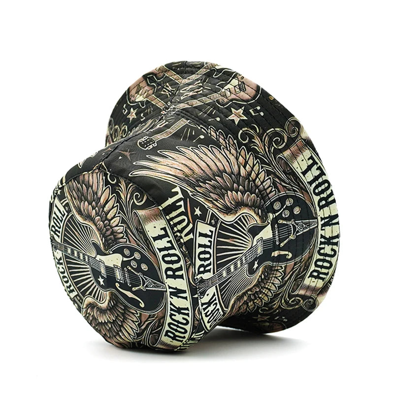 Double Layered Rock Roll Bucket Hat