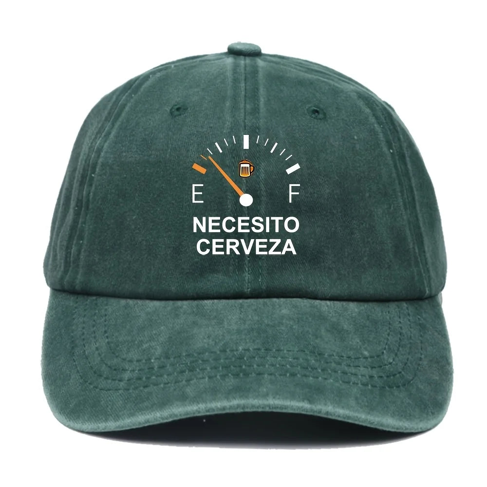 NECESITO CERVEZA Pattern Printed Vintage Baseball Cap