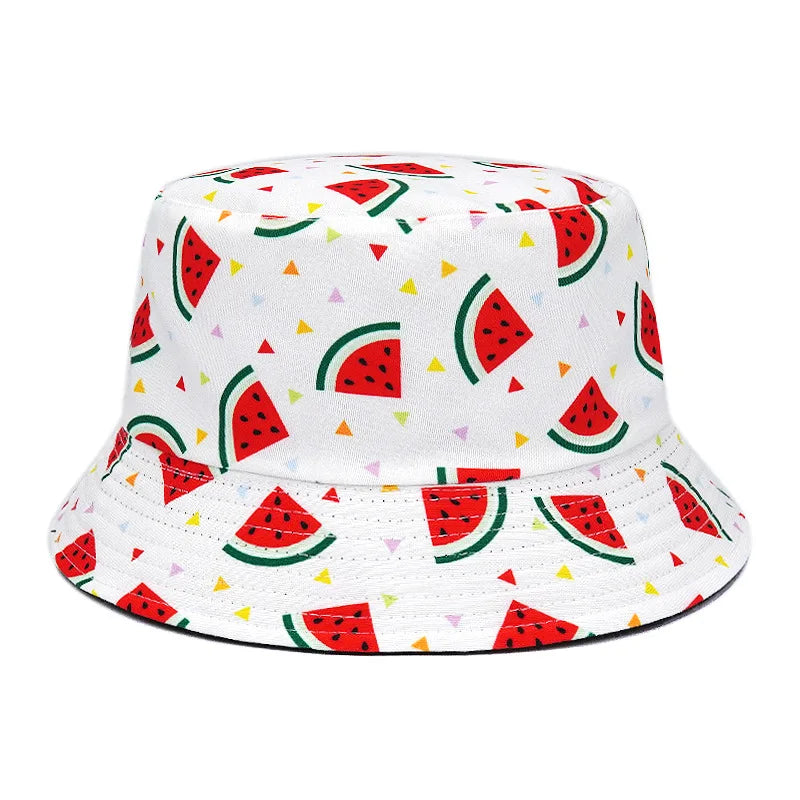 Fashion Print Hip Hop Bucket Hat Summer Men Fisherman Caps