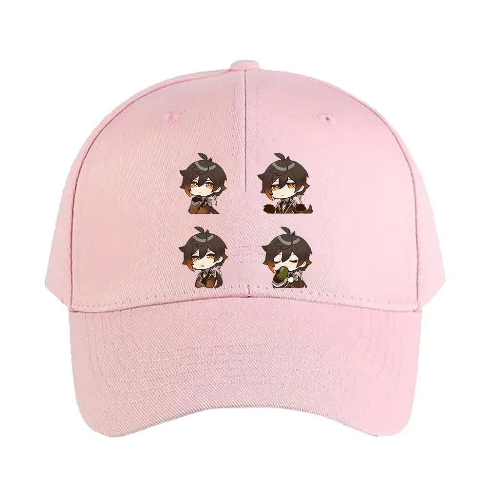 Zhongli Chibi Genshin Impact Baseball Cap