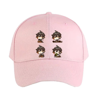 Zhongli Chibi Genshin Impact Baseball Cap