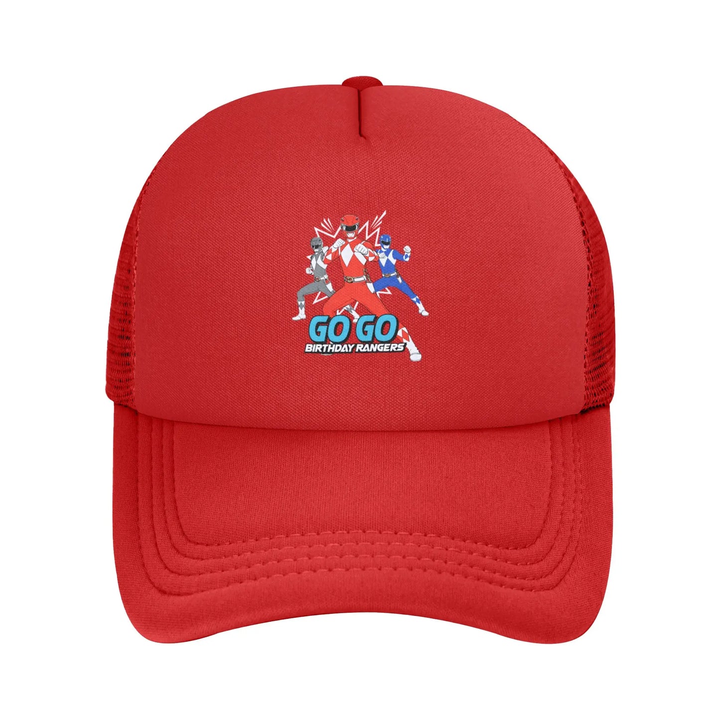 Adult Power Rangers Trucker Hat Curved Mesh Baseball Cap