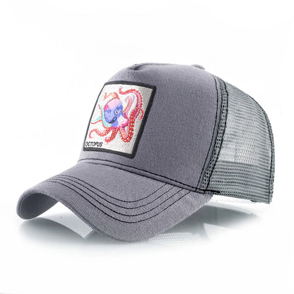 Unisex Baseball Cap With Octopus Patch For Men And Women Four Season