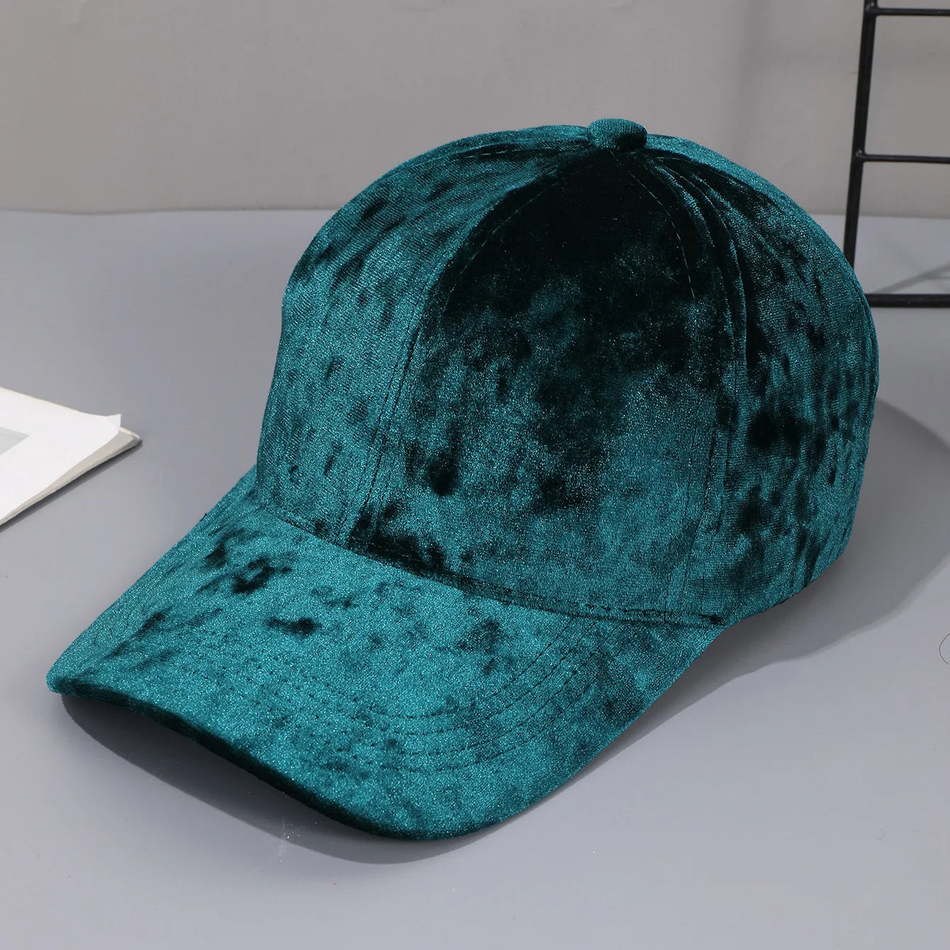 Autumn Winter Velvet Baseball Cap - Unisex Curved Brim Casual Hat