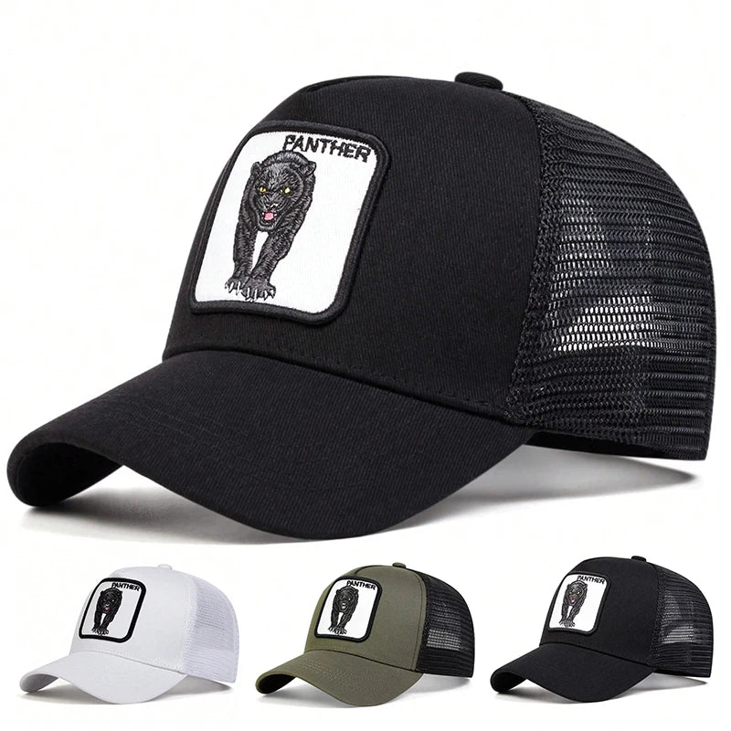 Unisex Leopard Embroidery Baseball Caps