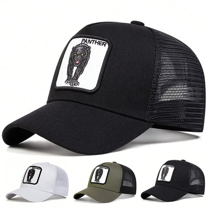 Unisex Leopard Embroidery Baseball Caps