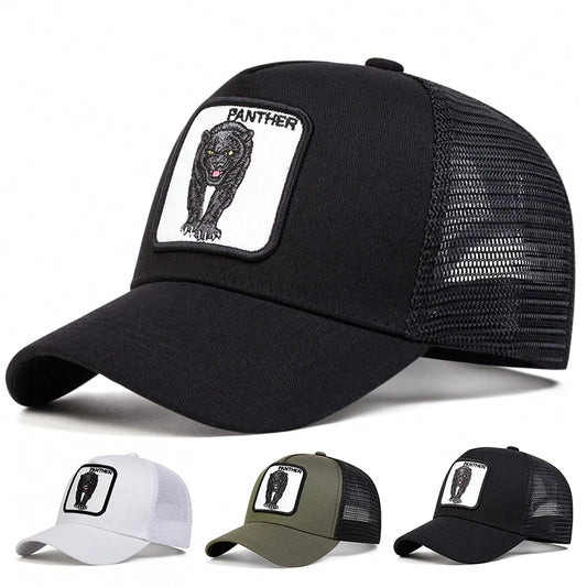 Unisex Leopard Embroidery Baseball Caps