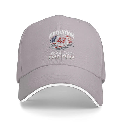 Operation Epics Fury 47 Retro Hunting Camping Hip Hop Hats Baseball Caps