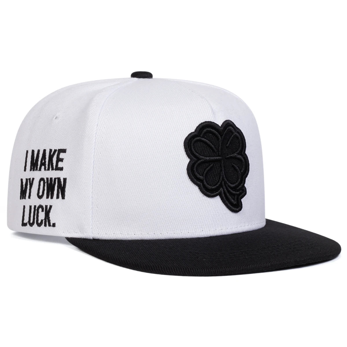 Unisex Four Leaf Clover Embroidery Hip-hop Hats Spring Autumn Snapback Caps