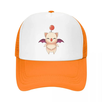 Custom Final Fantasy Moogle Trucker Hat Baseball Cap