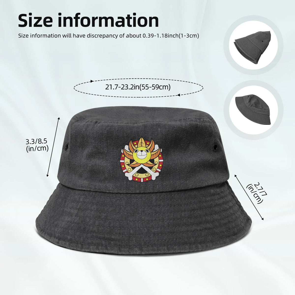 Thousand Sunny One Piece Flag Cartoon Bucket Hat
