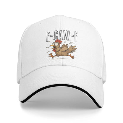 Men Women Funny F-Caw-F Chicken FCAWF Hat Cool Baseball Cap