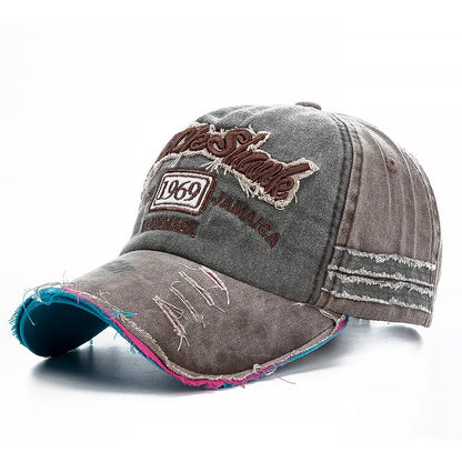 Cowboy Letters Cotton Cap For Men Women Autdoor Sun Protection Hat Rock Shark Baseball Caps