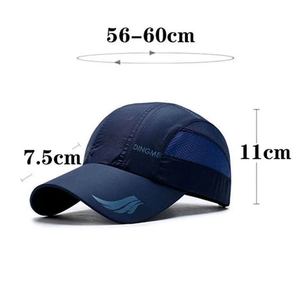 Summer Brand For Men Sports Running Sweat Baseball Cap