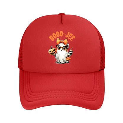 Breathable Halloween Booo - Jee Ghost Pumpkin Baseball Cap
