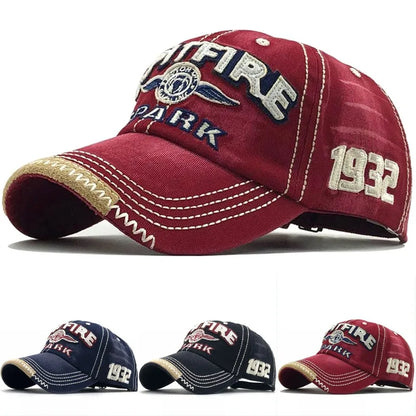 Men Women Cotton Embroidered Letter Printed Baseball Cap