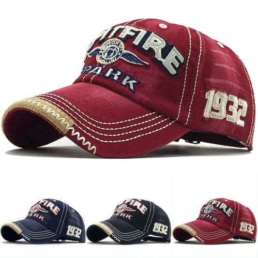 Men Women Cotton Embroidered Letter Printed Baseball Cap