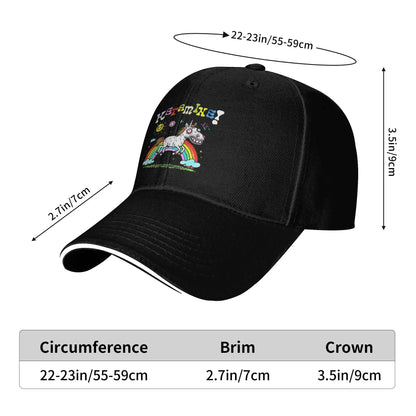 Rainbow Ketamine Horses Baseball Cap