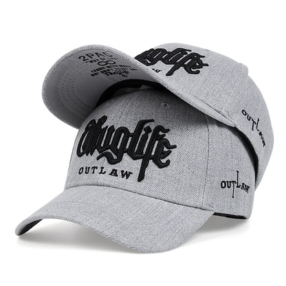 2025 Fashion Fastball CAP Thug Life Embroidery Hip Hop Baseball Cap Snapback Hat