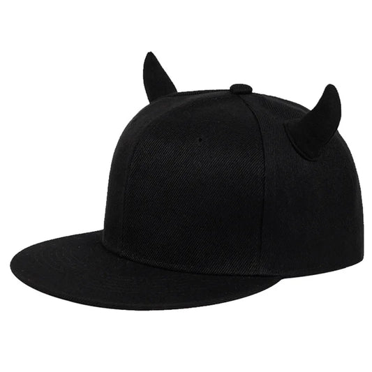 New Unisex Horns Snapback Hip-Hop Hats Spring And Autumn Baseball Caps