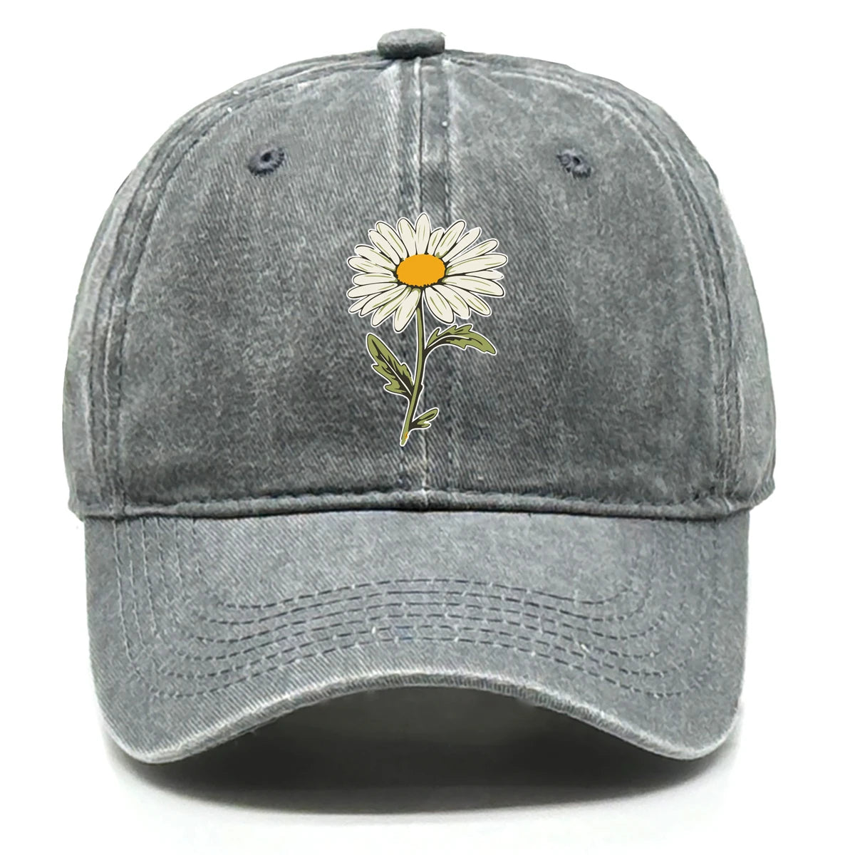Flower Print Snapback Baseball Cap Flower Hat