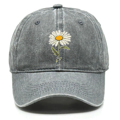 Flower Print Snapback Baseball Cap Flower Hat