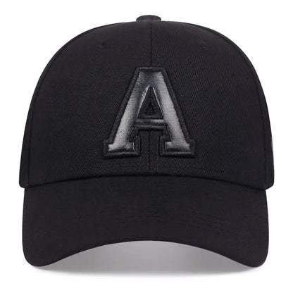 Summer Fashion Men Baseball Cap Letter A Embroidery