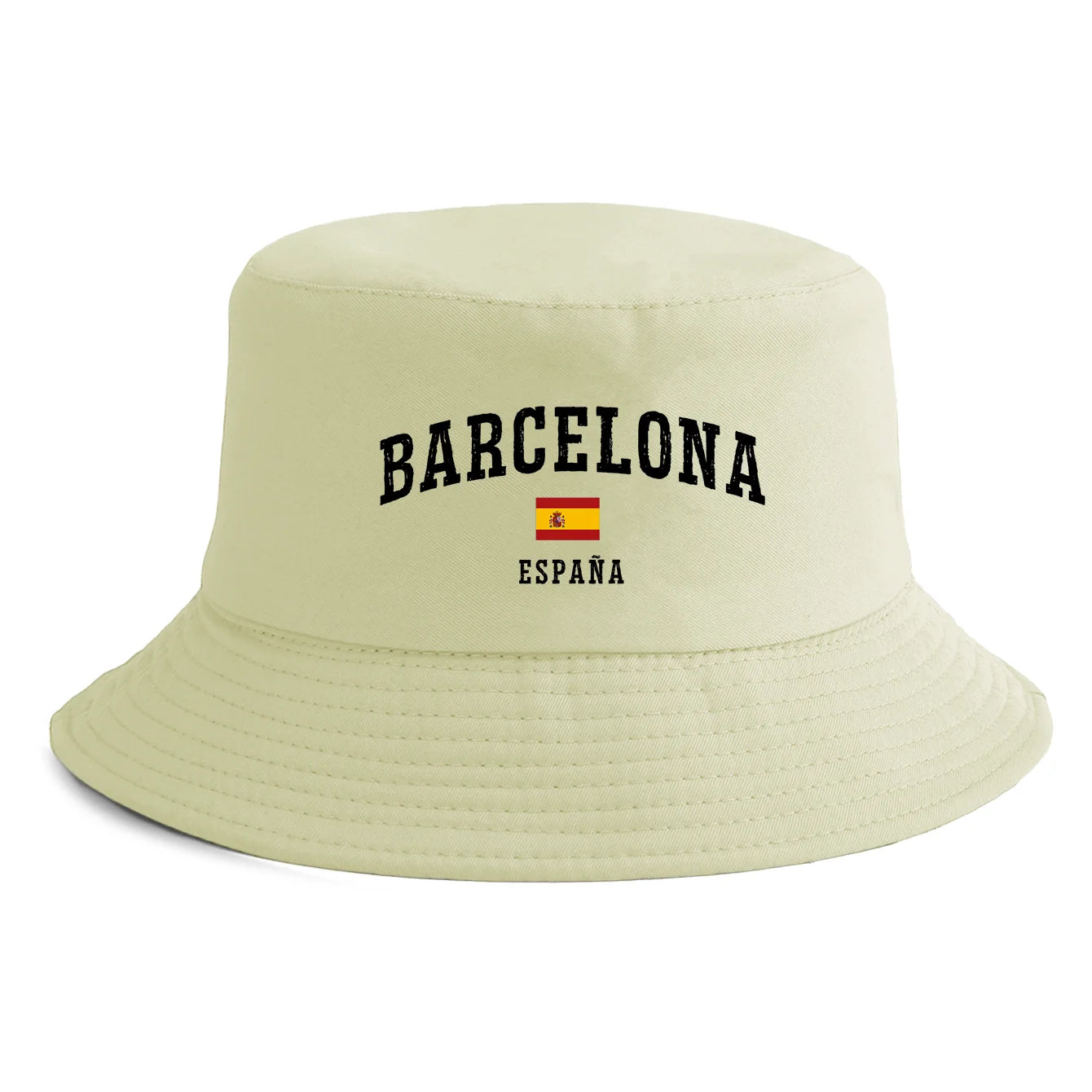 Unisex Barcelona España Flag Print Bucket Hat