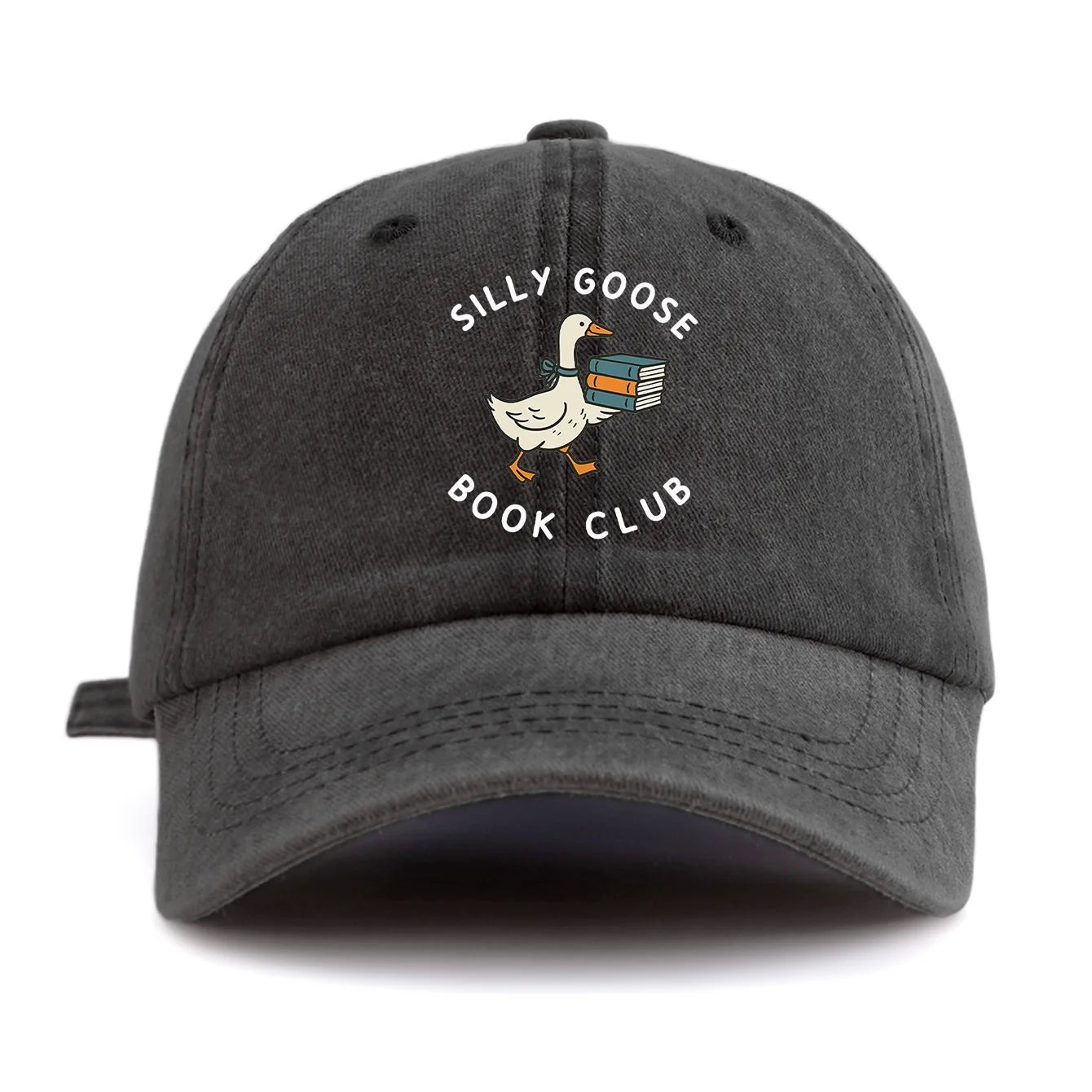 BOOK CLUB Print Washed Baseball Cap For Adults