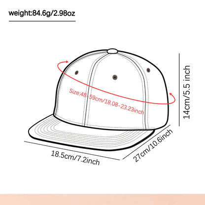 Two-Color Block Hip-Hop Cap Snapback Cap For Men And Women