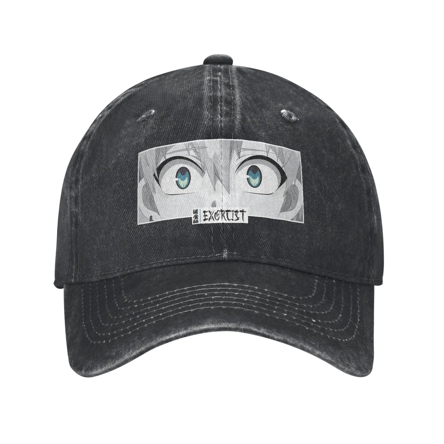 Exorcist Anime Eyes Monochrome Japanese Cozy Manga Fashion Baseball Cap