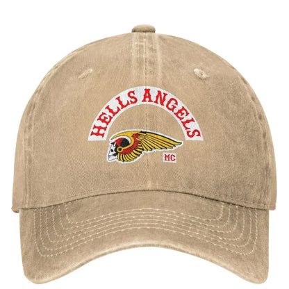 H-Helles Casual Baseball Cap Popular Logo A-Angeles Outdoor Sports Baseball Caps Men Women