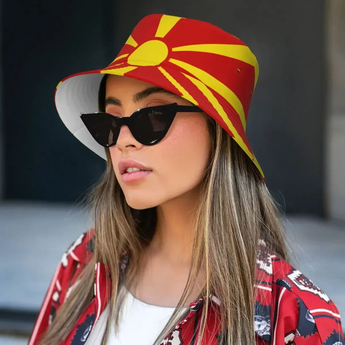 North Macedonia Flag Fisherman Cap Hip Hop Gorras Summer Unisex Bucket Hat