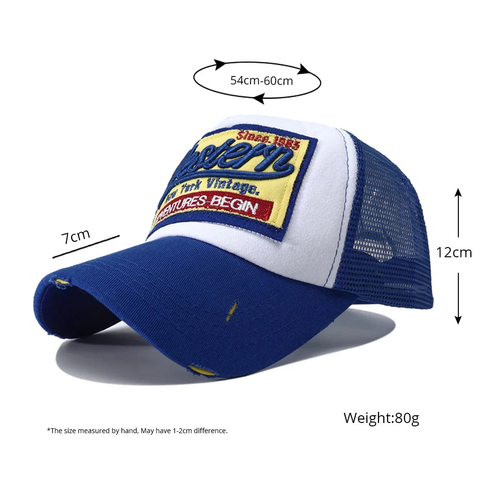 New Letter Embroidery Baseball Cap Chapeau Homme