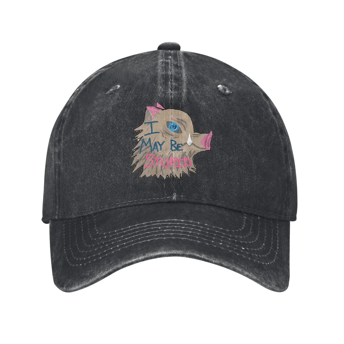 King Of The Mountain Baseball Caps Vintage Washed Inosuke Demon Slayer