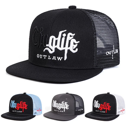 Personalized New Fashion Webhat Thug LIFE Embroidered Hip Hop Hat Snapback Hat
