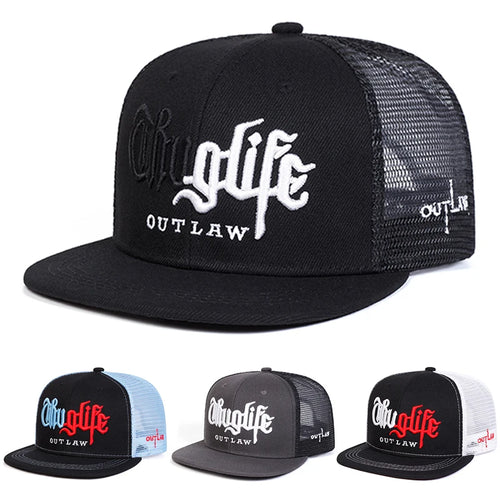 Personalized New Fashion Webhat Thug LIFE Embroidered Hip Hop Hat Snapback Hat