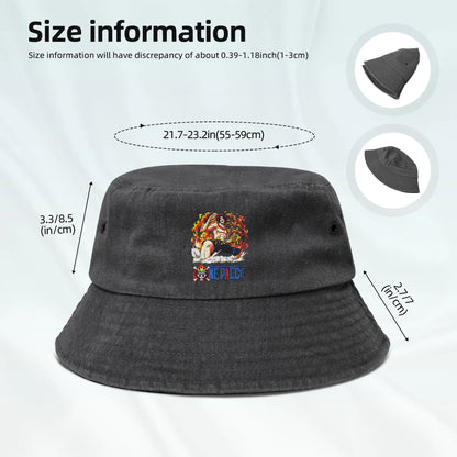 Travel One Piece Ace Fire Bucket Hat