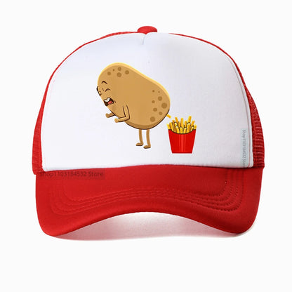 Funny French Fries Design Potato Lovers Baseball Cap